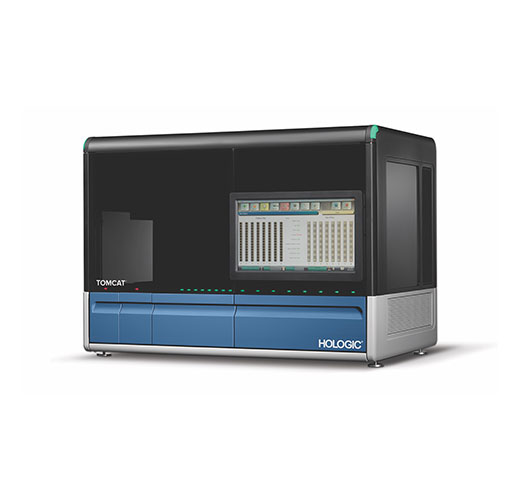 Instrumento Tomcat® de Hologic sobre fondo blanco