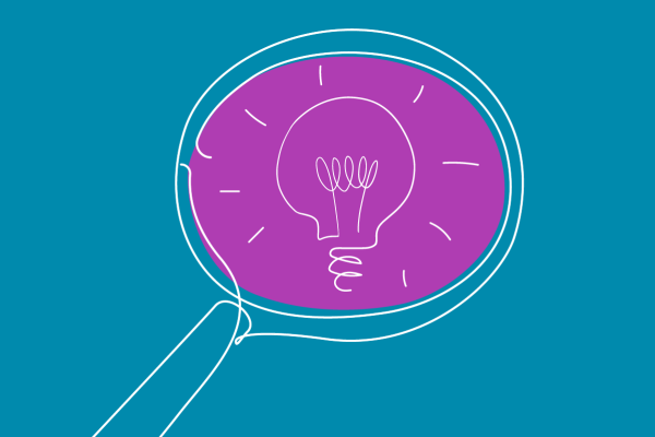 Ilustración de una bombilla