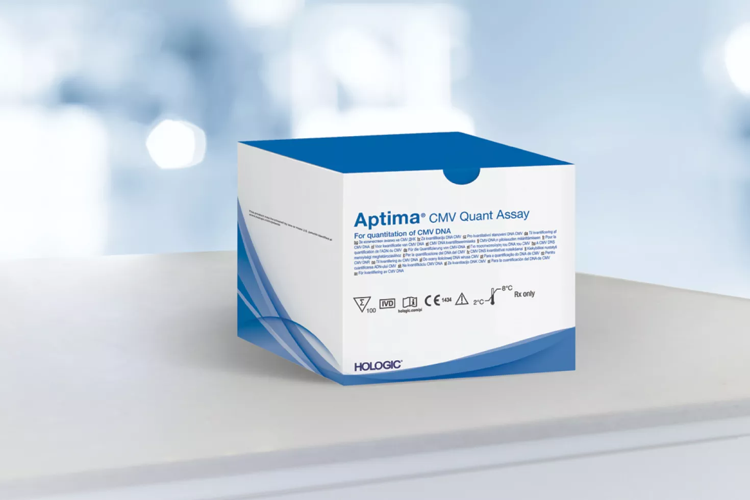 Imagen de una caja de ensayo sobre fondo blanco