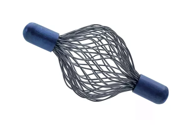 Marcador de biopsia sobre fondo blanco