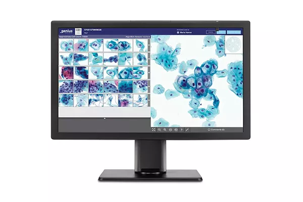 Estación de revisión Genius sobre fondo blanco