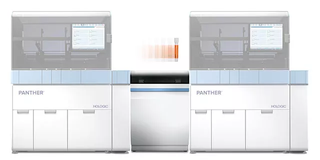 Sistema Panther Trax sobre fondo blanco